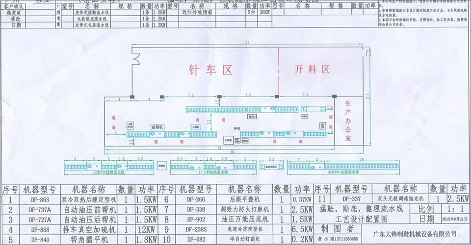 鞋廠規(guī)劃設計工藝圖